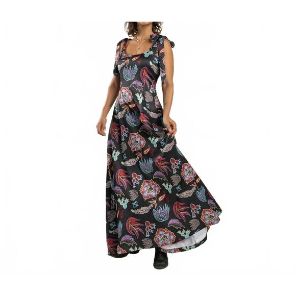 NEW SENDERO PROVISIONS CO. women's camellia tie dress in electric desert